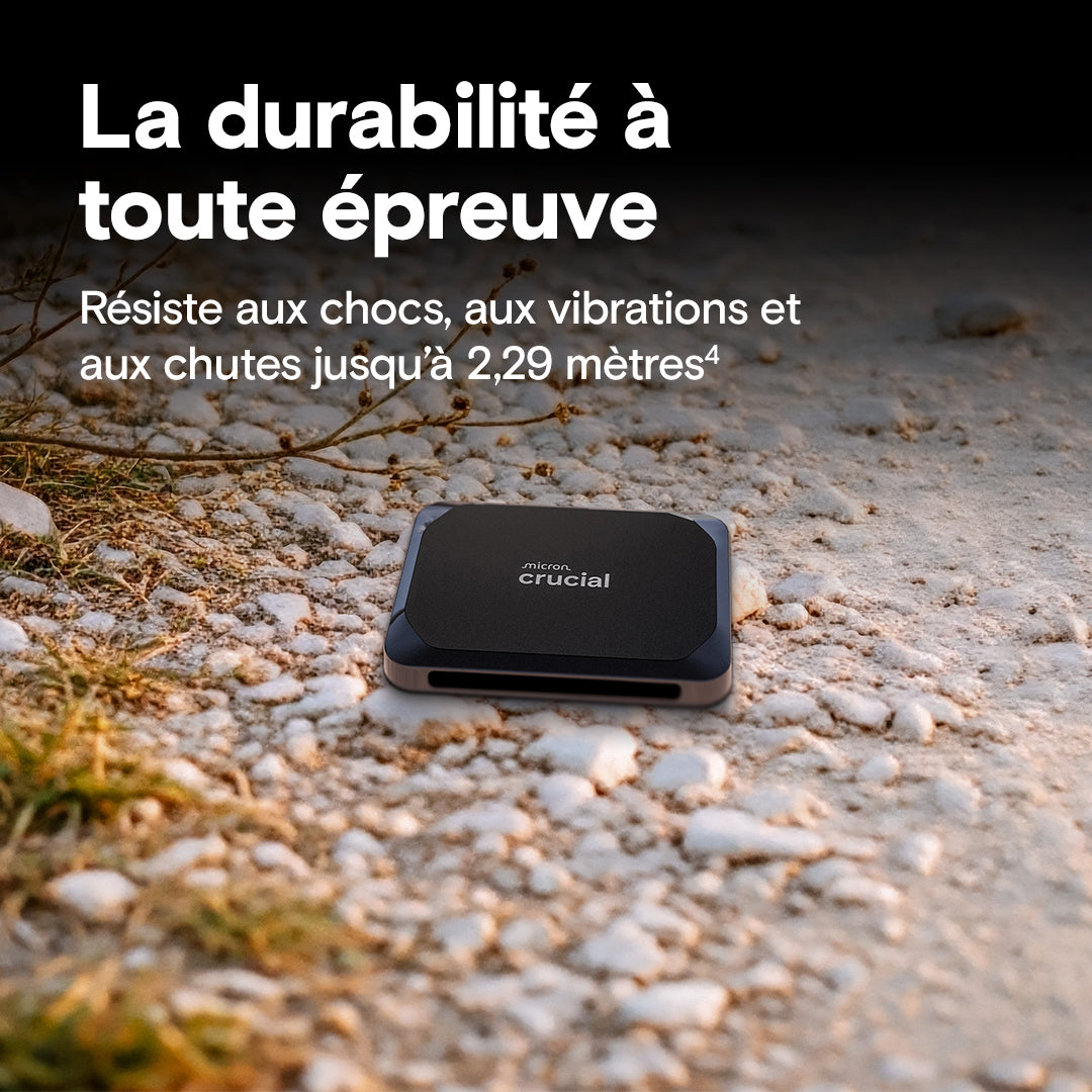 Crucial Disque Externe X9 2To SSD