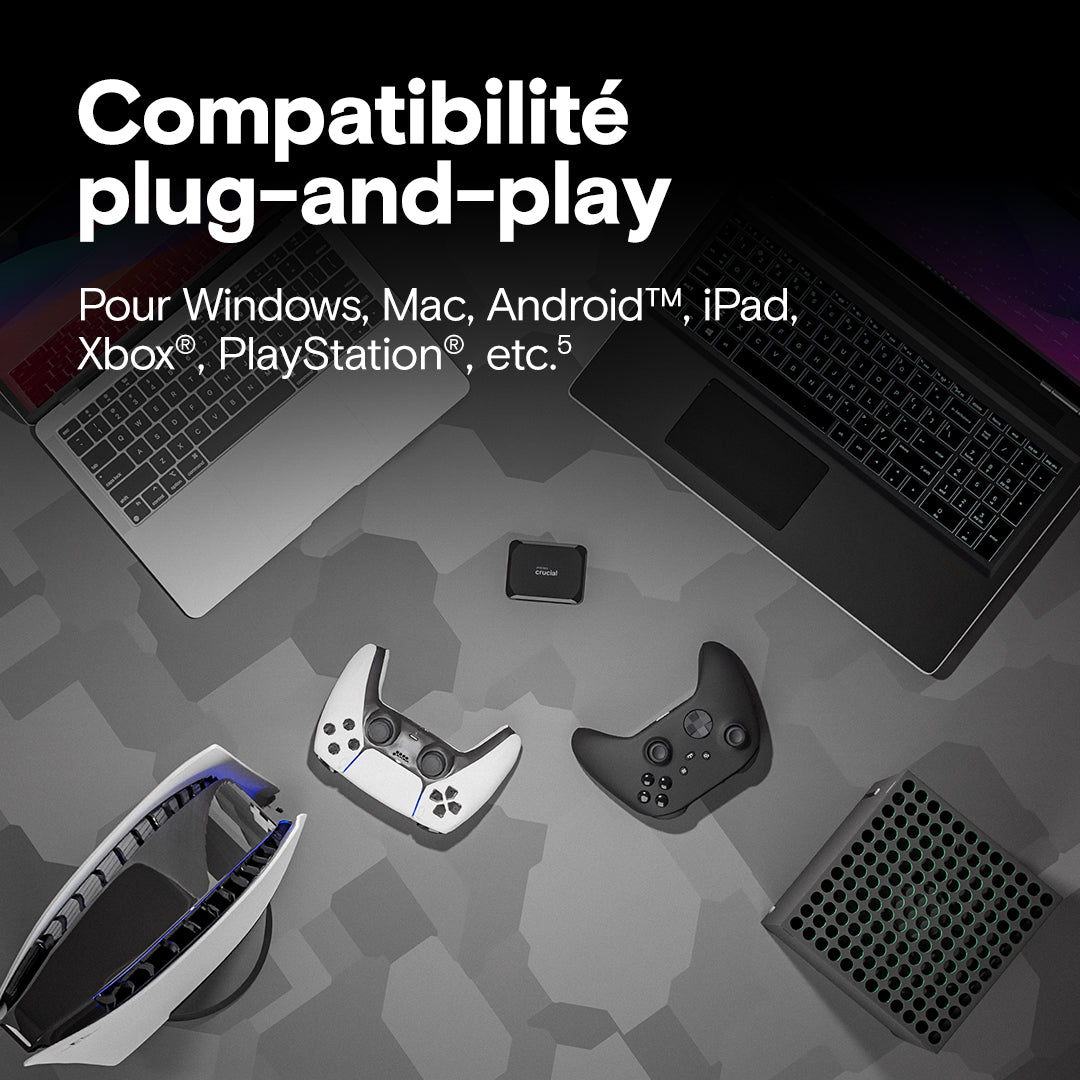 Crucial Disque Externe X9 2To SSD