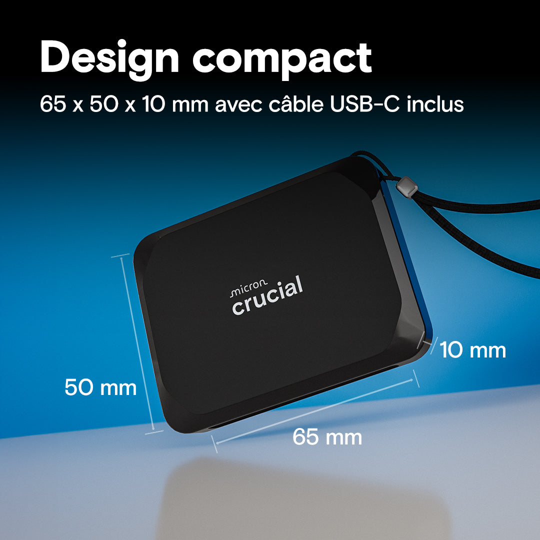 Crucial Disque Externe X9 2To SSD