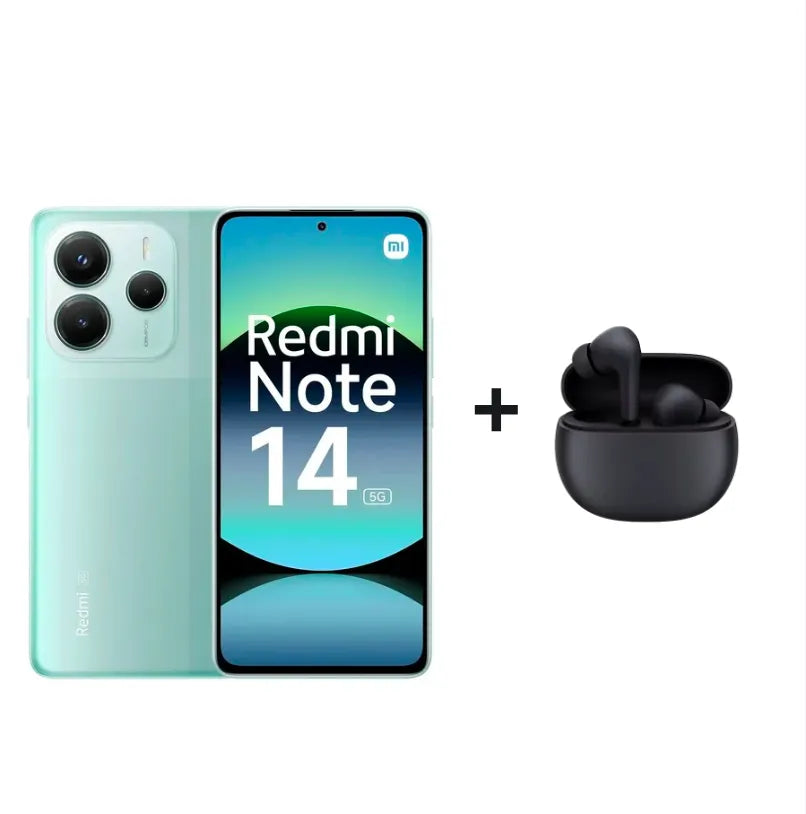 Pack Xiaomi Redmi Note 14 + Écouteurs Redmi Buds 4 Active